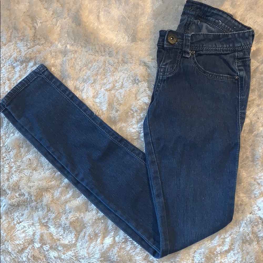 Guess dark wash skinny jeans